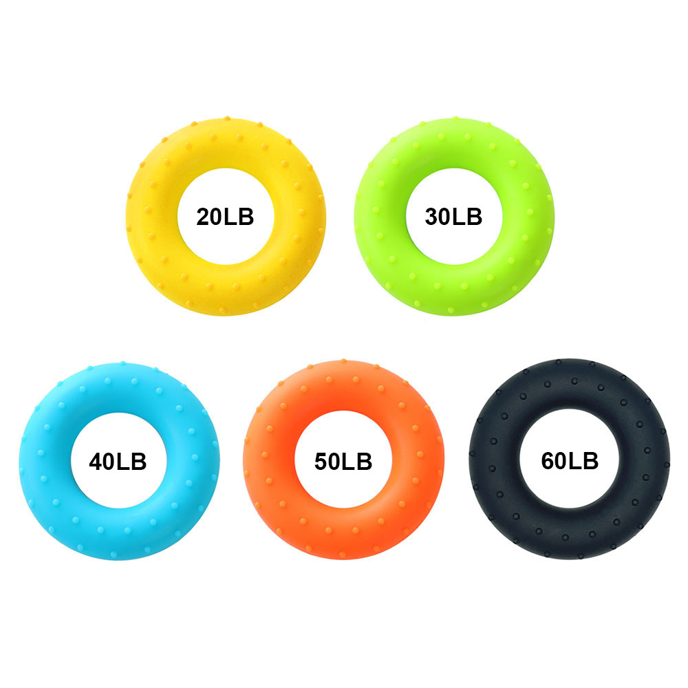Silicone world-Anillo de agarre de silicona portátil, entrenador de antebrazo, expansor carpiano, entrenamiento muscular, ejercicio, gimnasio, Fitness, 20-60LB
