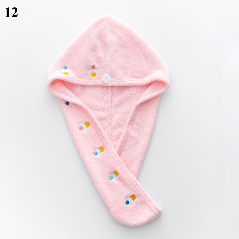 Haardroogkap, sneldrogende handdoek, microvezel handdoek, muts, superabsorberend, tulband, hoofddoek, dameskap voor lang haar, droogkap, mutsen: 12