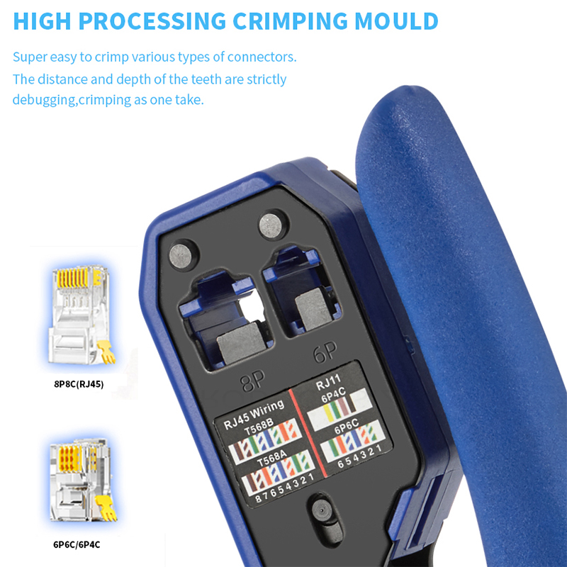 RJ45 krimptang tang netwerkkabel crimper draad stripper cutter ethernet clip tang RJ45 RJ12 RJ11 cat6 cat5e cat5