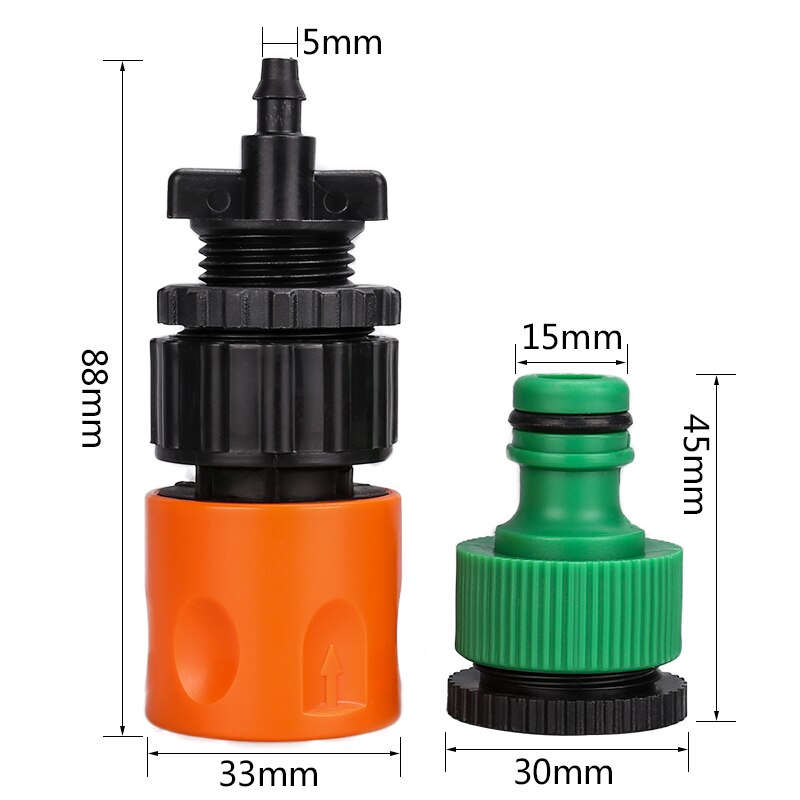 Plastic 10M Irrigation Watering Kit Cooling Misting System Water Sprayer Mist Atomizing Hose Nozzles Set Patio Garden Greenhouse