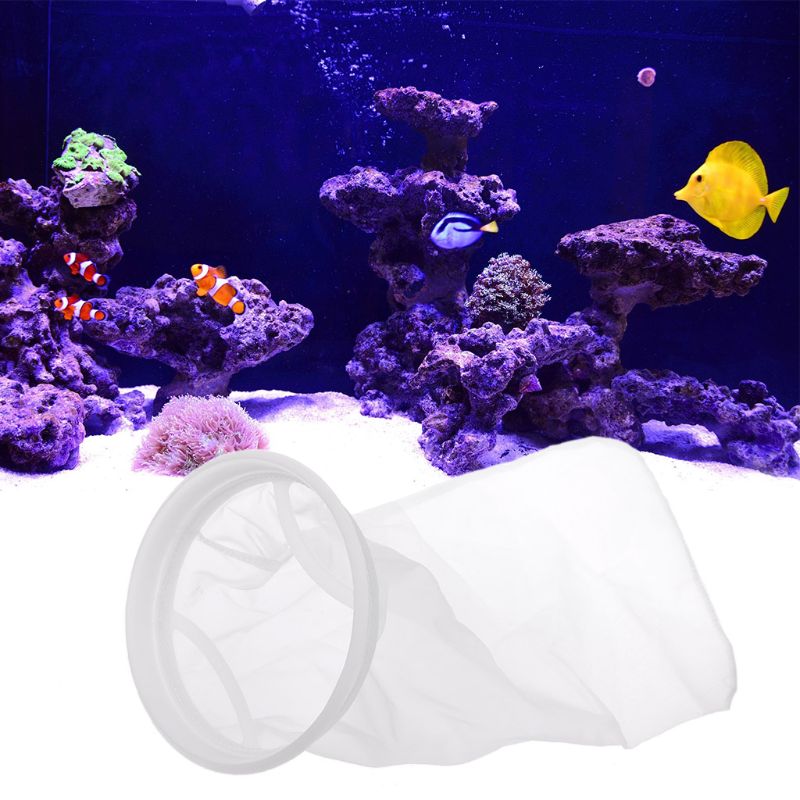 Nylon mesh filter sokpose akvarium marine sump akvarium 200 mikron erstatningspose