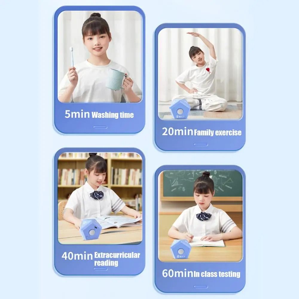 Easy To Use Overturn Timing Countdown Timer Accurate Self-discipline Time Management Alarm Clock Instant Visual Timer Study