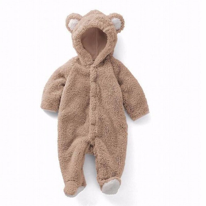 Lente Peuter Hoodie Kleding Polyester Baby Baby Meisjes Overalls Klimmen Uitloper Rompertjes 3M-12M Jongens jumpsuit A0026: brown / 3M