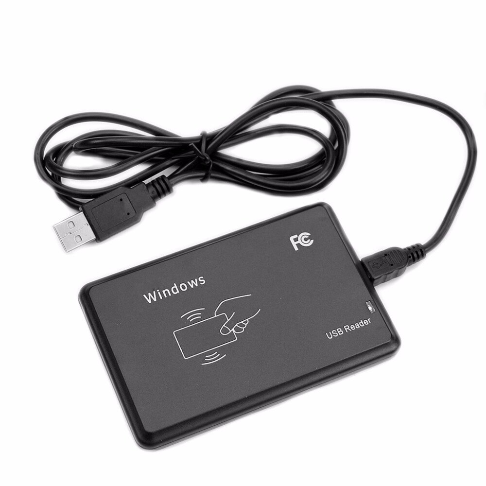USB RFID ID 125Khz EM4100 Windows Contactless Proximity Sensor Smart Card Reader Feb6