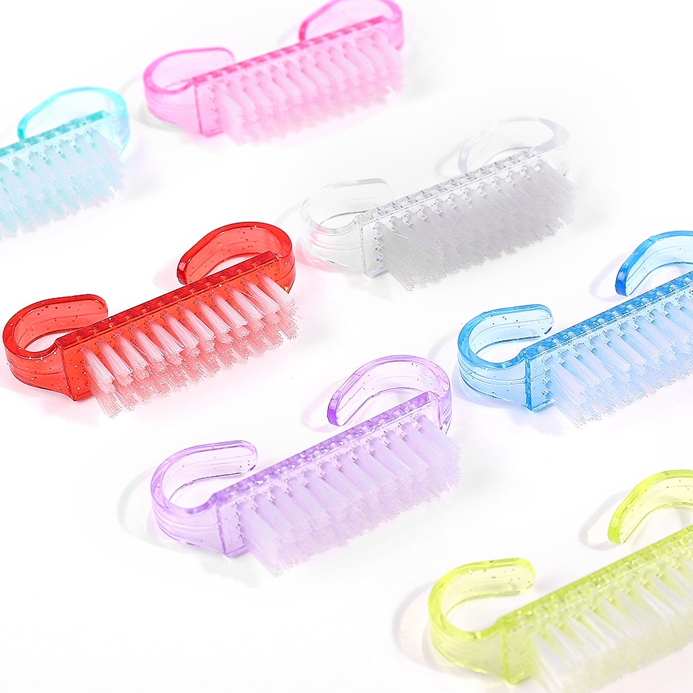 Brosses à ongles en plastique, mélange de documents, livres de récurage à la main, nettoyeur de poussière, outils de manucure doux, 10/1 pièces
