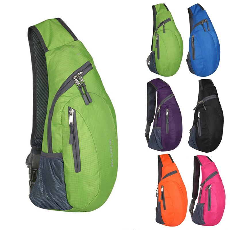 Unisex Chest Bag Pack Waterproof Travel Sport Nylon Crossbody Shoulder Sling Bags Men Women PUZ777