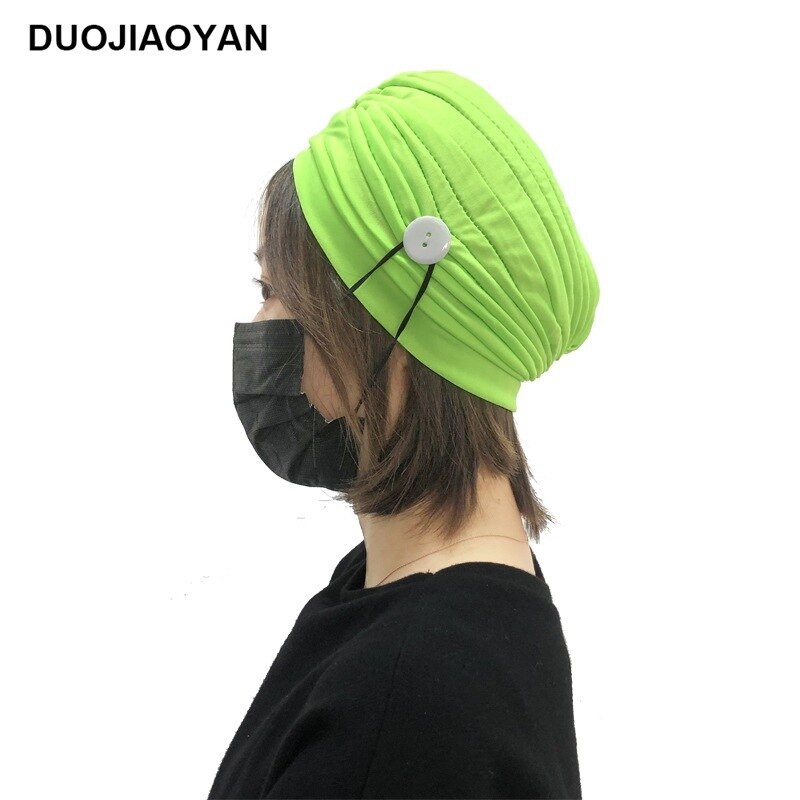 Diadema con botones, soporte para mascarillas, protege tus orejas, accesorios para el cabello, banda para el pelo, Yoga, Opaska, Wlosow