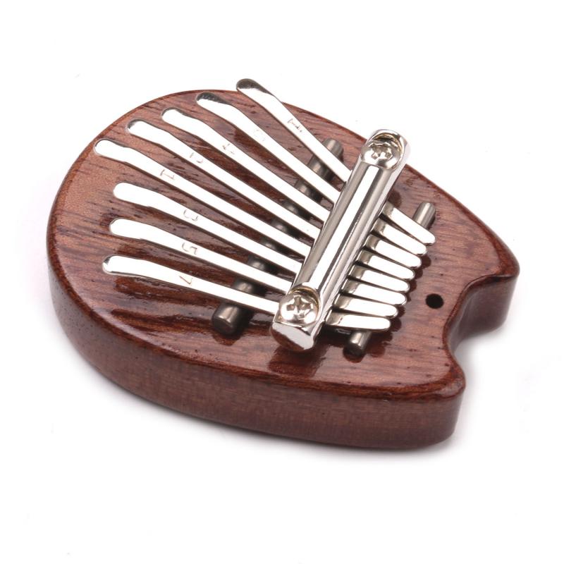 8-tone Mini Kalimba Plate Portable Thumb Piano Crystal Transparent Kalimba Instrument Musical Instrument for Beginner Piano Tool