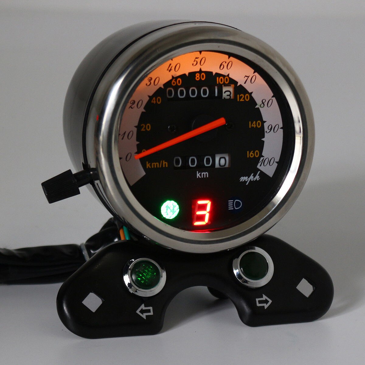 Motorcycle Odometer Speedometer Tachometer Speed-Gauge For Suzuki Cafe Racers