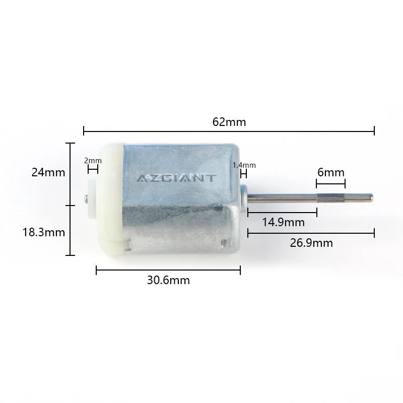 10 pcs AZGIANT FC280 Car latch Door Lock Motor 12V DC folding mirror motor, ESL steer ELV lock motor, gas tank motor fuel engine: PURPLE