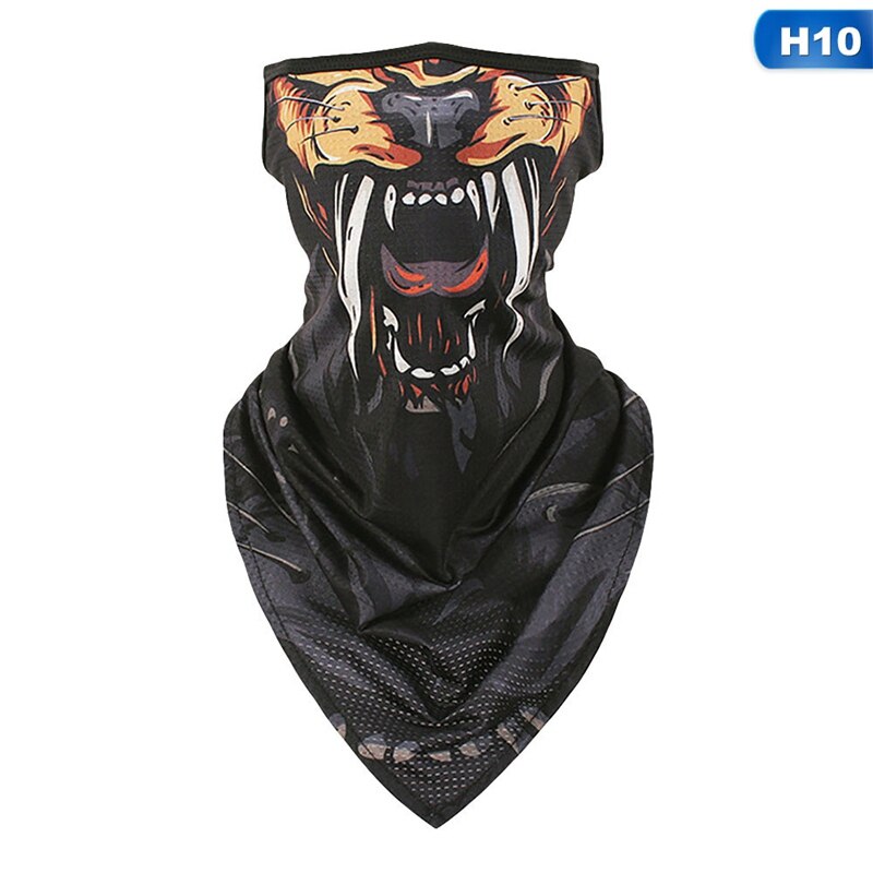 3D Animal Bandana Buffs Neck Gaiter Cycling Fishing Windproof Balaclava Face Mask Scarf Outdoor Hiking Ear Hang Neck Cover: 10