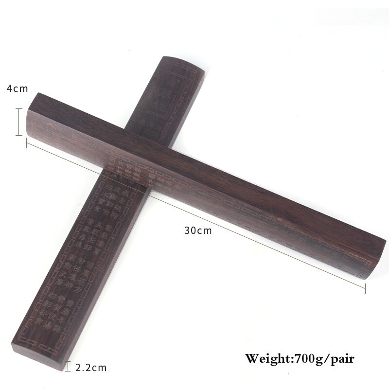 Massief Houten Paperweights Chinese Kalligrafie Schilderen Speciale Paperweights Klassieke Carving Ambachten Borstel Schrijven Paperweights: G