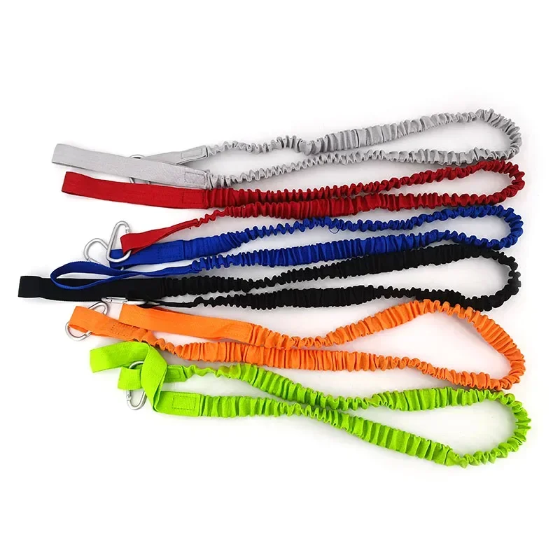 Tie Rope With Safety Hook Kayak Paddle Leash Adjustable Elastic For Kayak Paddles Canoe Oars Fishing Rods Rowing Boat Accessory