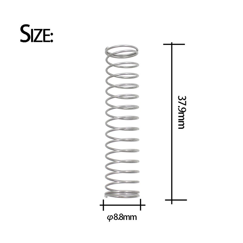 Válvula de pistón de trompeta de , accesorios de resorte, pieza de sustitución, resorte de trompeta, piezas de instrumentos de viento de madera, 3 uds.
