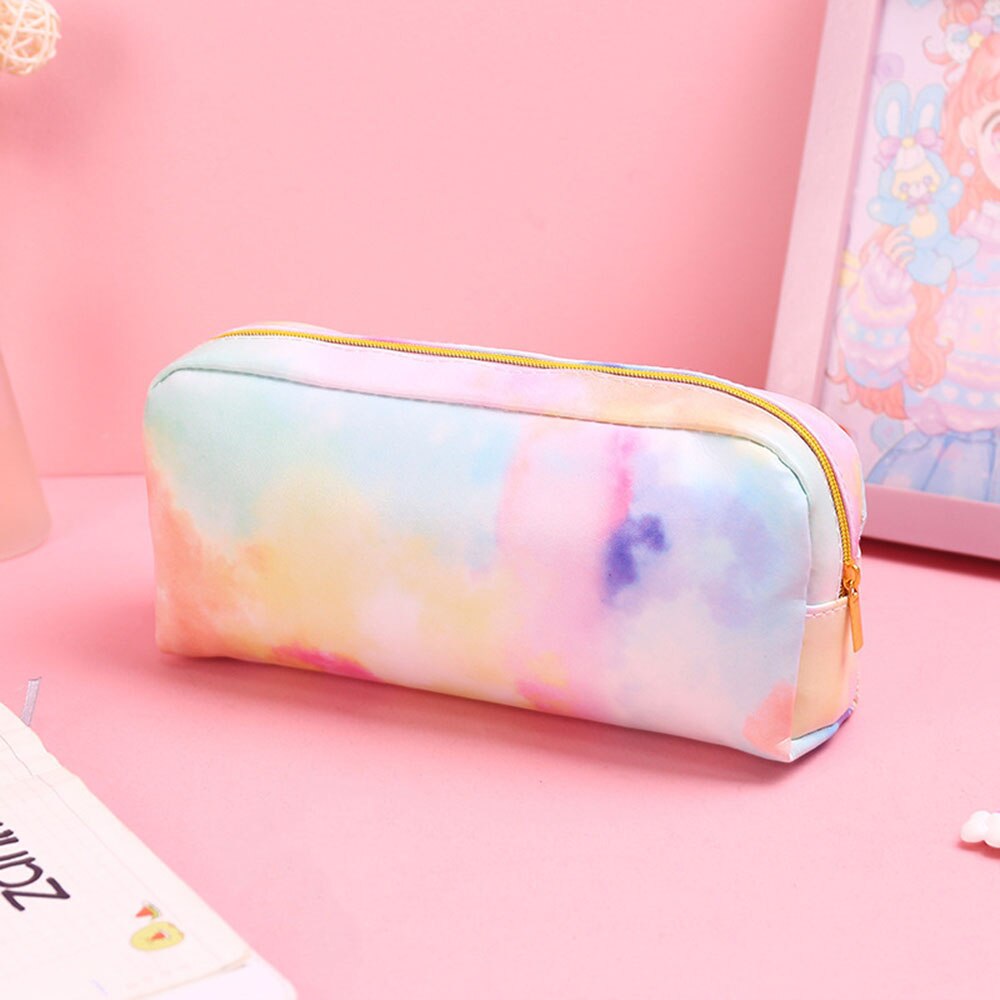 Kawaii penalhus farverig pink make up penalboks penalhus penaltaske kontor skoleartikler papirvarer: Fyld op taske