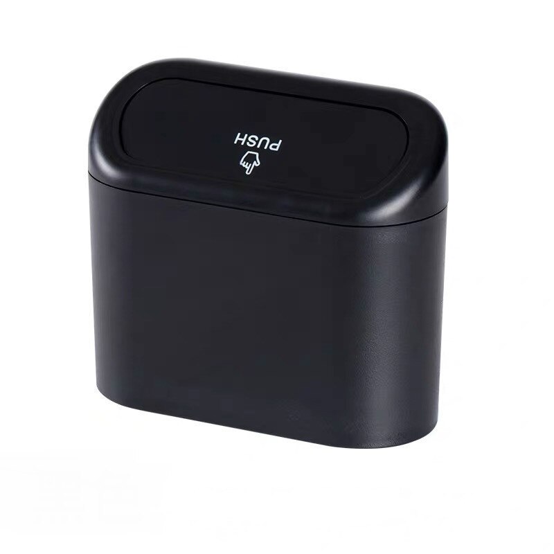 Car Trash Bin Garbage Dust Case Box Auto Storage Case Garbage Dust Case Box trash can Black Red Yellow Brown Blue Car Trash can: Black