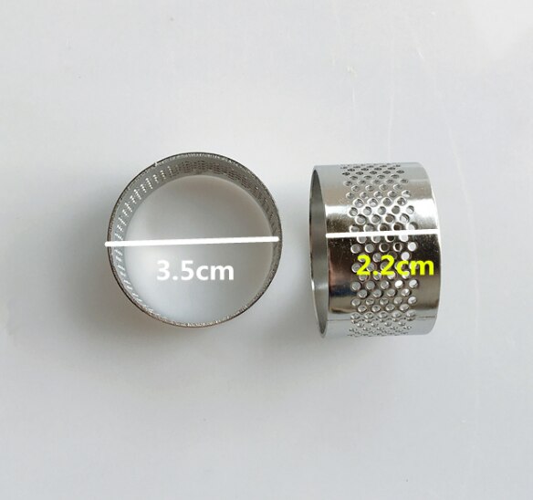 5pcs/lot square rectangular triangular shaped mini perforated tart ring