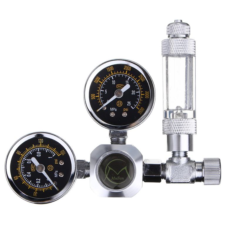 Aquarium Co2 Regulator System With Check Valve Bubble Counter Magnetic Solenoid Guage Carbon Dioxide Meter Pressure Reduce Valve