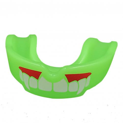 1Pc Taekwondo Muay Thai Fangs Patroon Gebitsbeschermer Boksen Sport Voetbal Hockey Karate Tandensteunen Tooth Protector Mouth Guard: green