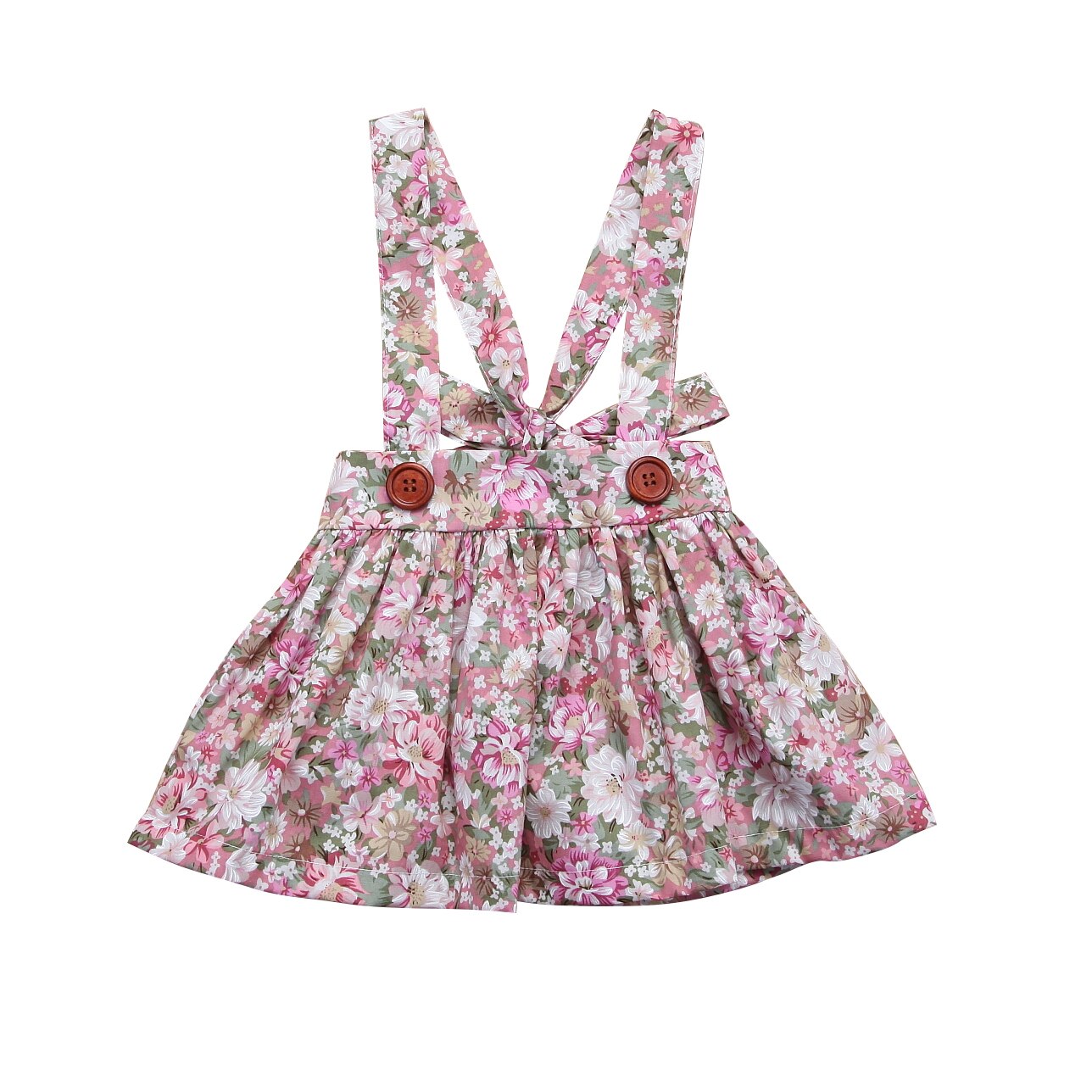 Søde småbørn børn baby piger nederdel blomstret prinsesse hagesmæk stropper seler tutu nederdele festkonkurrence outfits tøj 0-4y: C / 6m