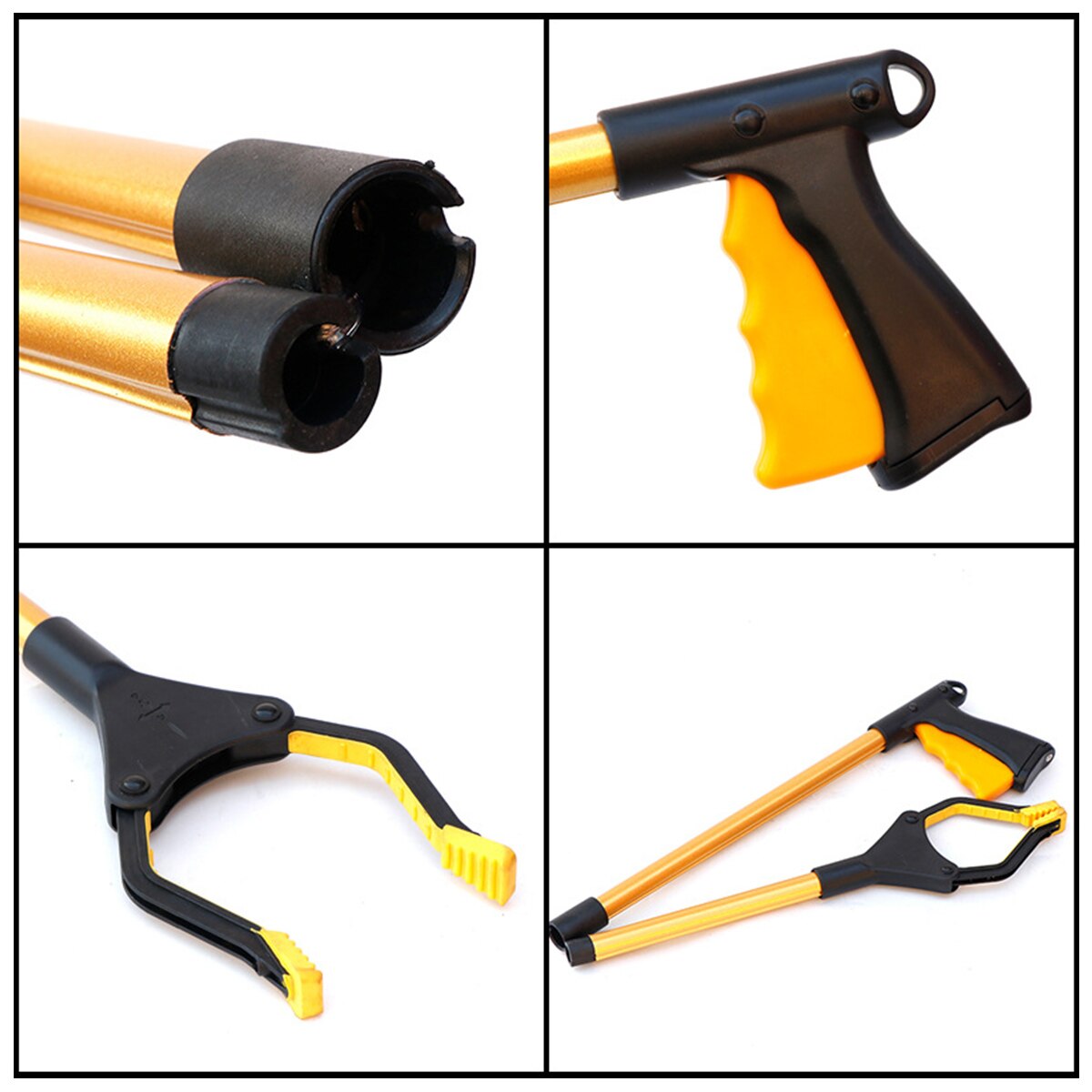 Foldable Garbage Pick Up Tool Grabber Reacher Stick Garbage Pliers Handle Portable Factory House Pickup Grabber Clamp Tools