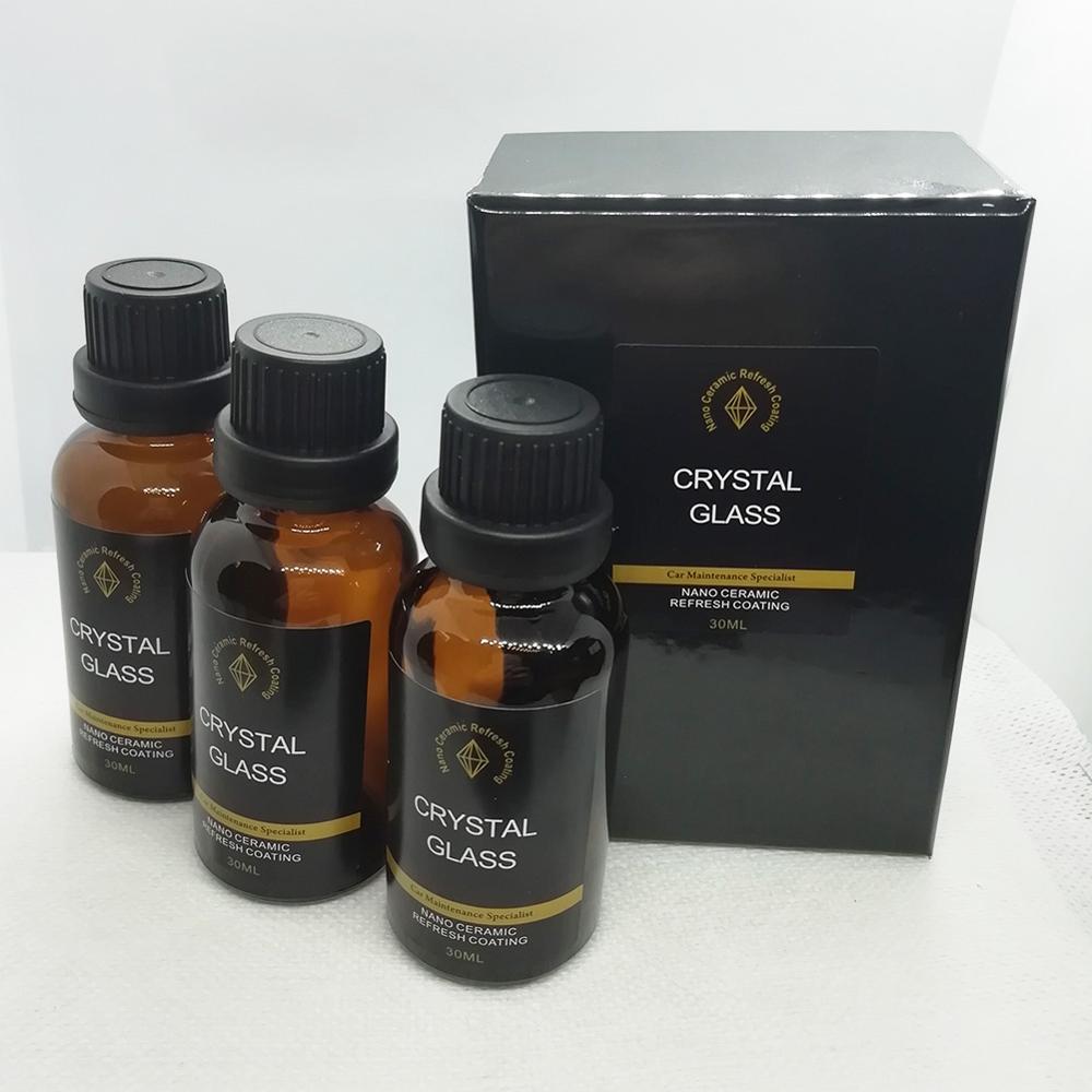 30ml autoglas nano-coating hydrofobe kristalcoating vloeibaar glas auto raamcoating anti-regen & water keramische glascoating
