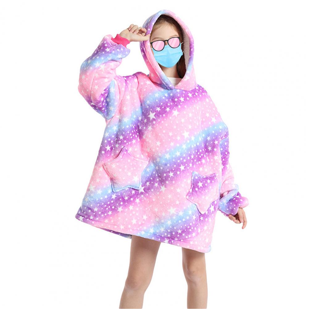 Robe de nuit à capuche en cachemire pour enfants, peignoir pour garçons et filles, Pyjamas