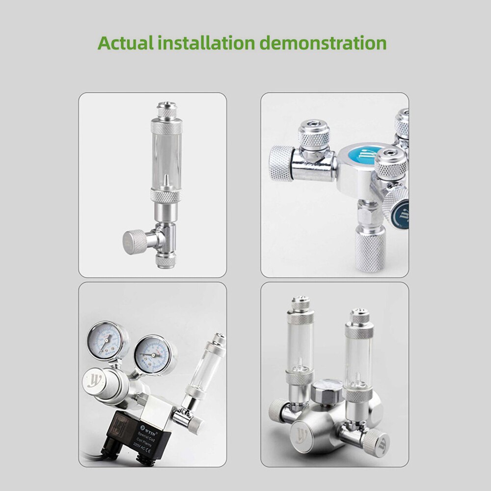 Adjusting Valve for CO2 Regulator Aquarium Fish Tank CO2 System Carbon Dioxide Fine-tuning Valve Regulator