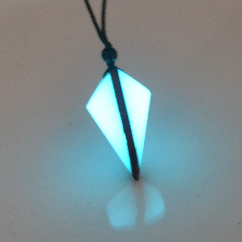 Mode Ketting, Hout Hars Combinatie, "Lichtgevende Sieraden In Het Donker Na Lichtabsorptie", Voor Mannen En Vrouwen