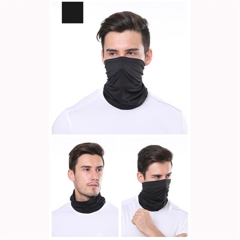Unisex Beanie Hats Ski Snood Scarf Women Men Thermal Fleece Scarf Snood Neck Warmer Face Mask Winter Spring