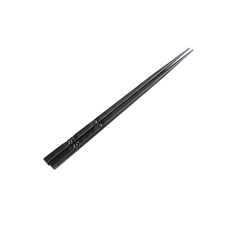 Palillos japoneses de fibra de vidrio antideslizantes para Sushi, palillos chinos reutilizables de aleación, chino, 1 par: D