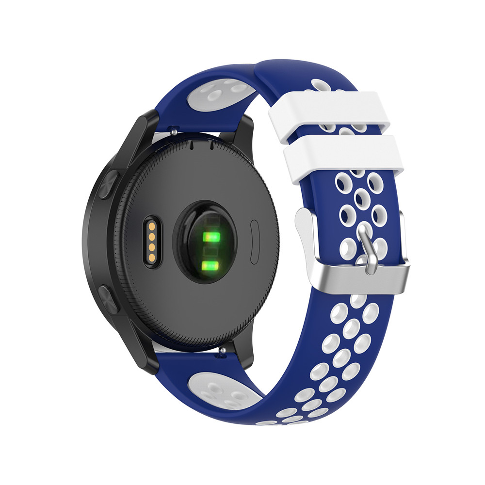 Silikone åndbar urrem til garmin vivoactive 4 4s smart ur armbånd 18mm 22mm armbånd udendørs sport correa
