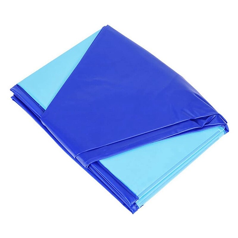 Huisdier kat hond zwembad binnen buiten bad opvouwbaar opblaasbaar buiten zomerbad blauw 80 x 20cm