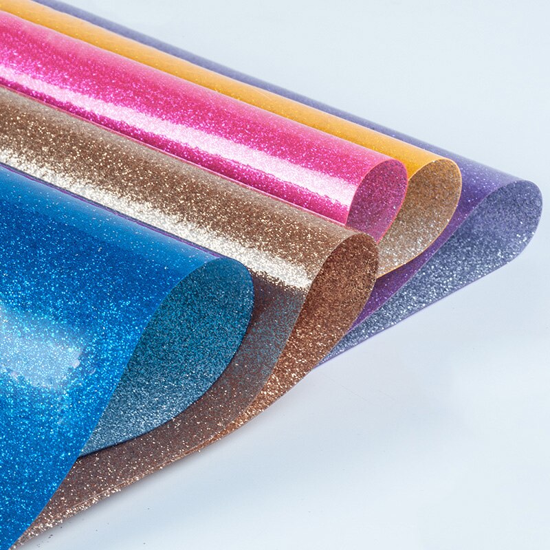 25cm * 34cm PVC Magic Kleur Giltter Faux Leer Stof Synthetisch Leer Voor DIY Handgemaakte Naaien Kleding Accessoires levert