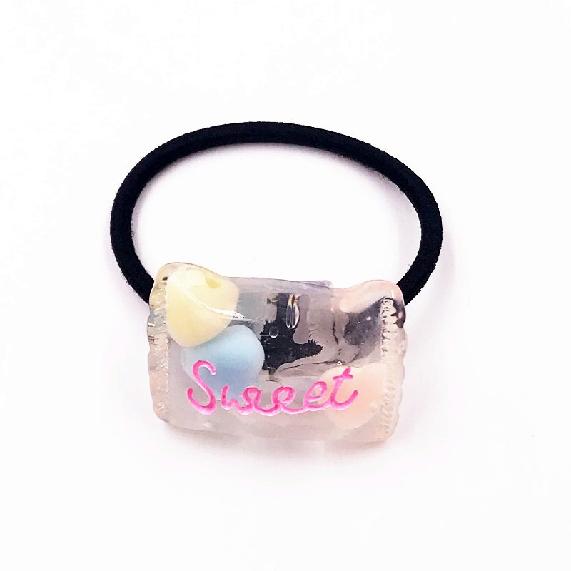 1 pièces scintillant coeur étoile de mer sirène queue bandeaux enfants élastiques bandes de cheveux enfants femmes bandes de caoutchouc filles cheveux corde