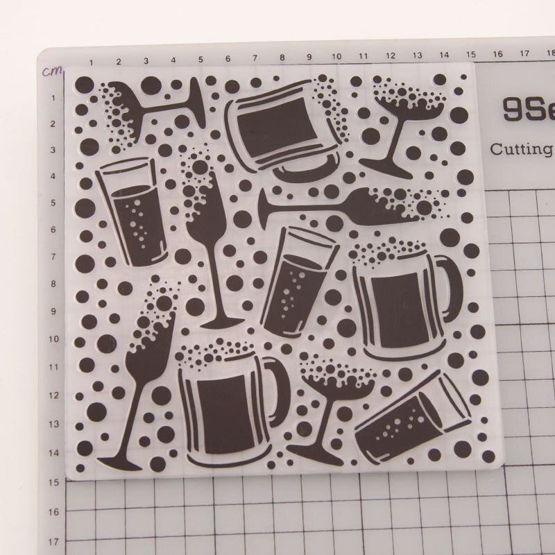 HAPPY BIRTHDAY Plastic Embossing Folder For Scrapbook DIY Album Card Tool Plastic Template EM120