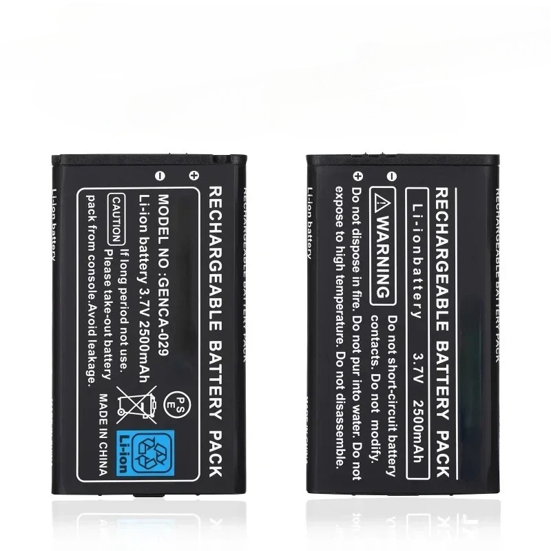 Bateria de lítio recarregável 3.7v 2500mah para bateria de substituição 3ds xl com chave de fenda para novo console de jogos 3ds xl/ll