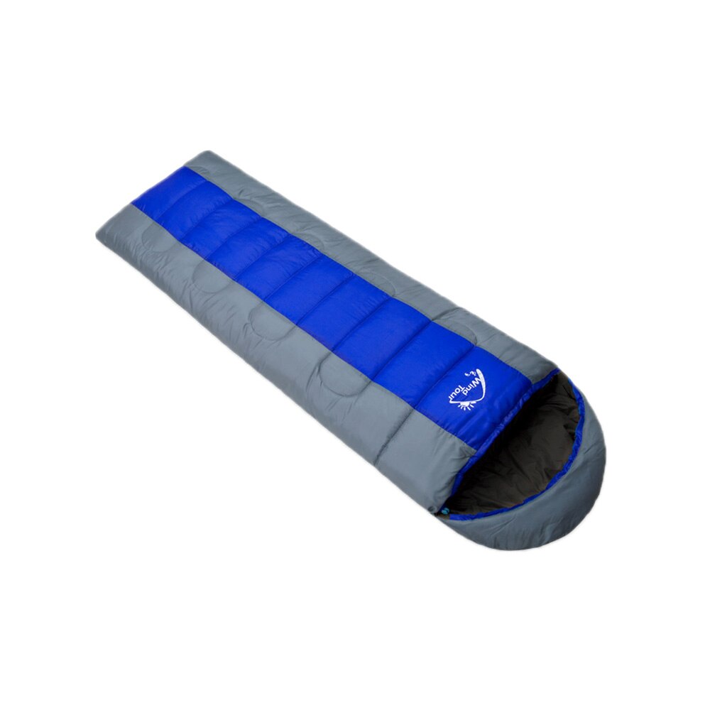 Wind Tour Ultralight Sport Hiking Sleeping Bags Thermal Autumn Winter Envelope Outdoor Travel Camping Waterproof Bed Lazy Bags: Blue