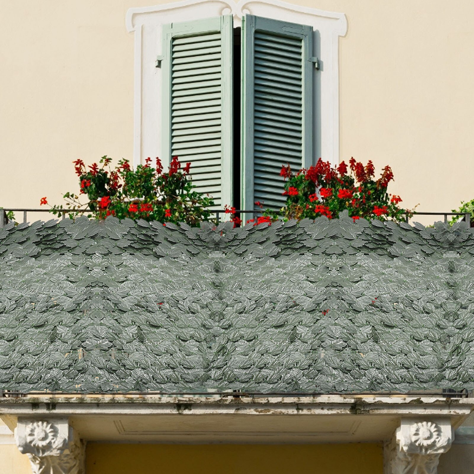 Artificial Leaf Privacy Fence Roll Wall Landscaping Fence Privacy Fence Screen Outdoor Garden Backyard Balcony Fence