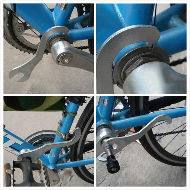 Mountain Bike Bottom Bracket Remover Pedal Wrench BB Tail Hook Spanner 15-16mm Bike Accessories Bicycle Repair Tools