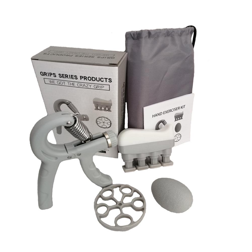 Hand Grip Strengthener Forearm Grip Workout Kit Grip Training Kit Adjustable Hand Gripper Finger Exerciser