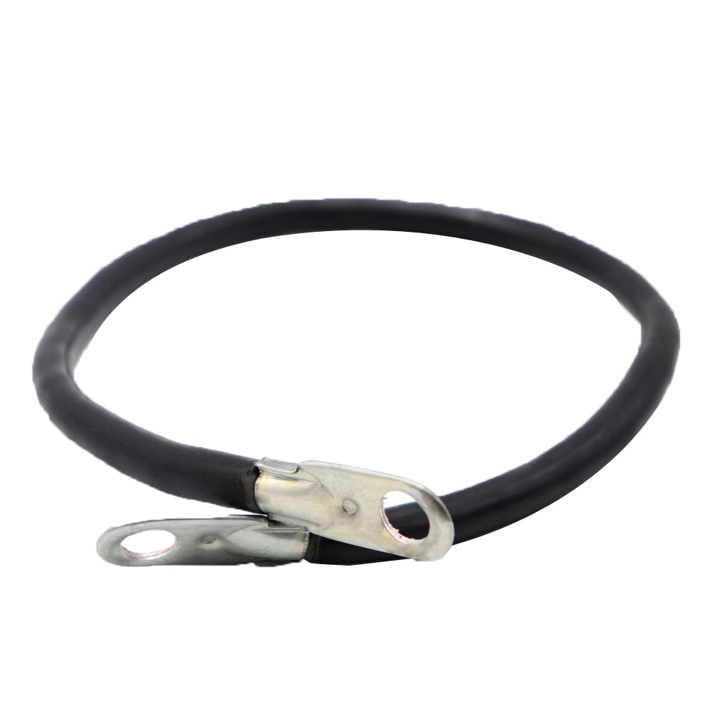 5 AWG Battery Grouding Cable Negative Connectors Terminal Resin and Copper Battery Wire for Motorcycle Car Tractor Boat - Black