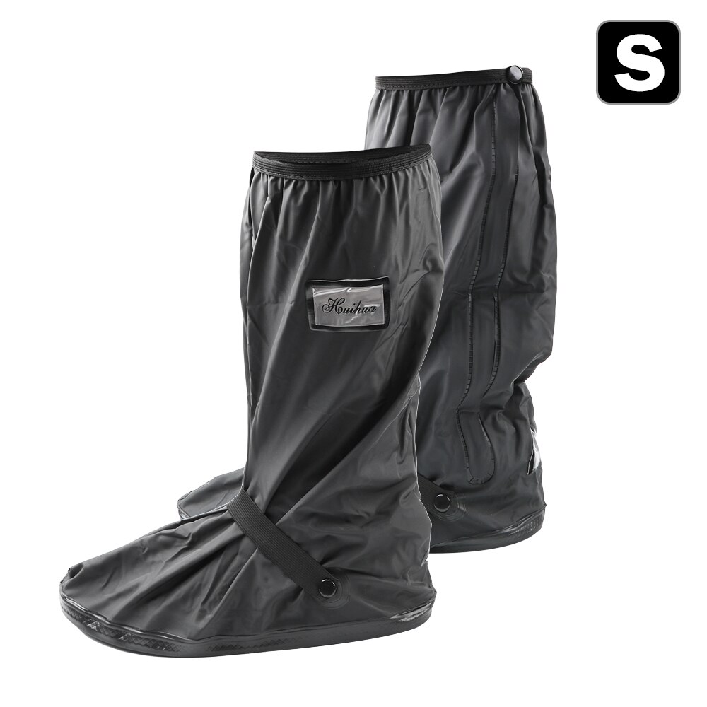 LEEPEE – protège-chaussures unisexe pour moto, Scooter, vélo, protection anti-pluie, réutilisable, antidérapant, 1 paire: S