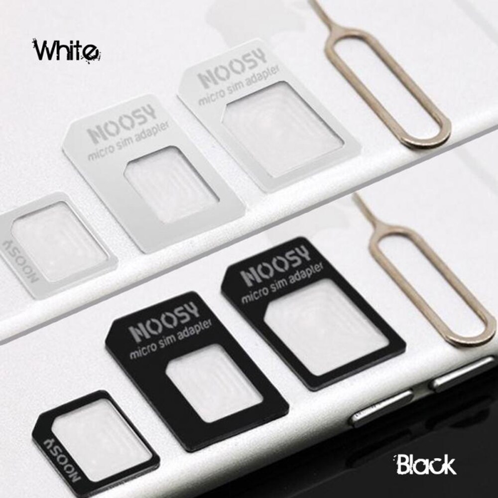 10 unids/lote 4 en 1 Nano tarjeta SIM Micro SIM adaptadores de tarjeta estándar de SIM Adaptador expulsar Pin para iphone 4 4S 5 5 S 6S todos los teléfonos