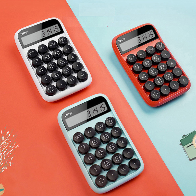 4 Colors Lofree Calculator Vintage Decompressed Detachable Keycap Intelligent Shutdown Portable Mini Student Office Calculation
