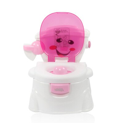 Grappig Multifunctionele Baby Potje Wc Auto Kinderen Draagbare Potje Pot Training Meisjes & Jongen Potje Stoel Wc Seat kinderen pot: Rose  red