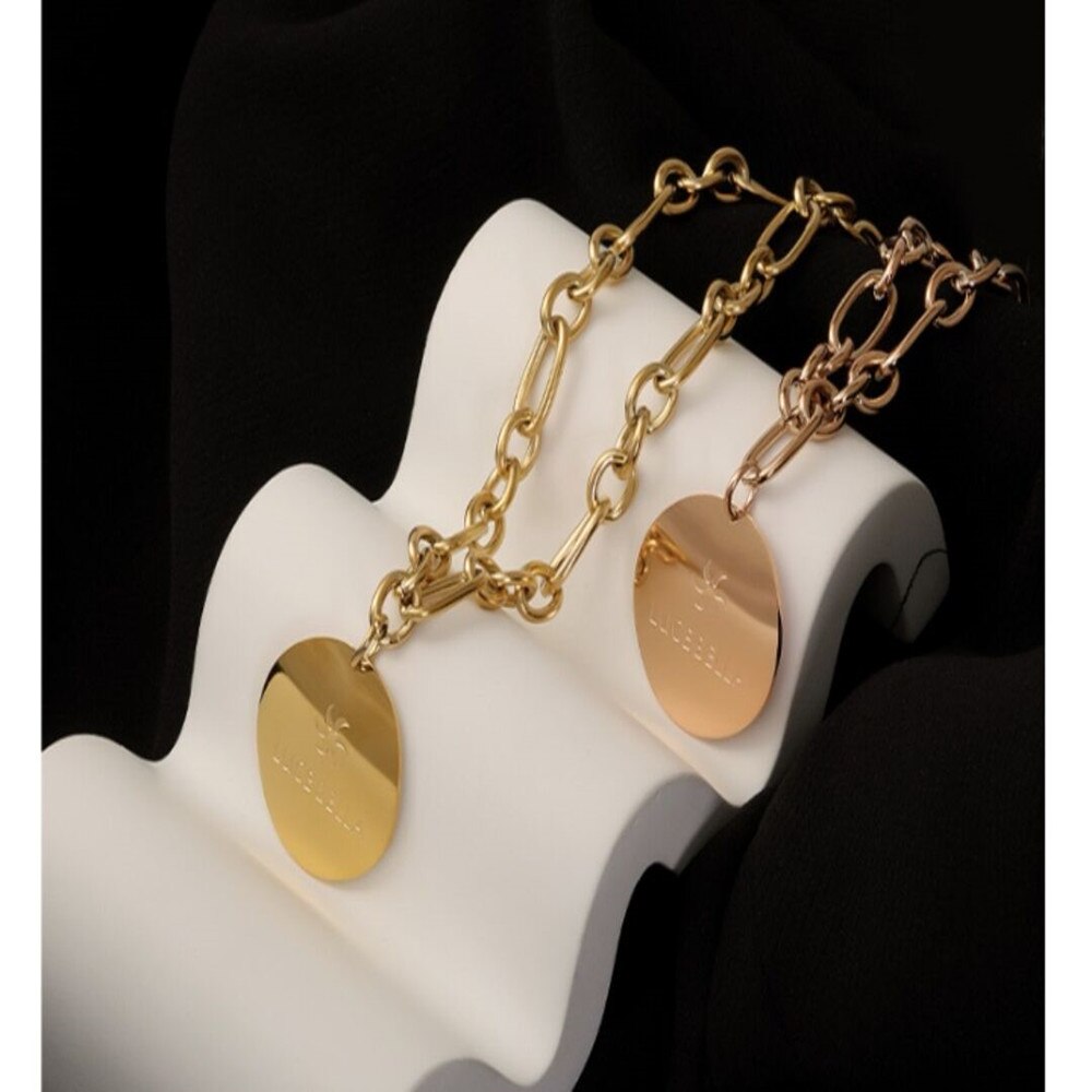 Brazalete de acero para mujer de lujo de marcas clásicas europeas y americanas de trébol de cuatro hojas: Color acero