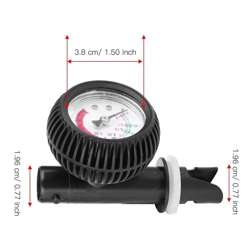 JayCreer JayCreer Air Pressure Gauge Barometer Manometer Pressure Tester For Inflatable Canoe Boat Kayaking Surfboard Board Raft