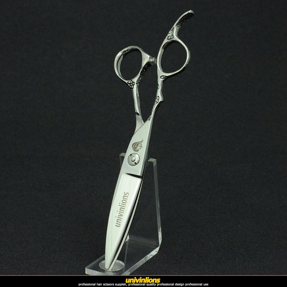 6" univinlions slide cut left hand hair scissors left handed hairdressing scissors lefty shears left handed hair cutting shears
