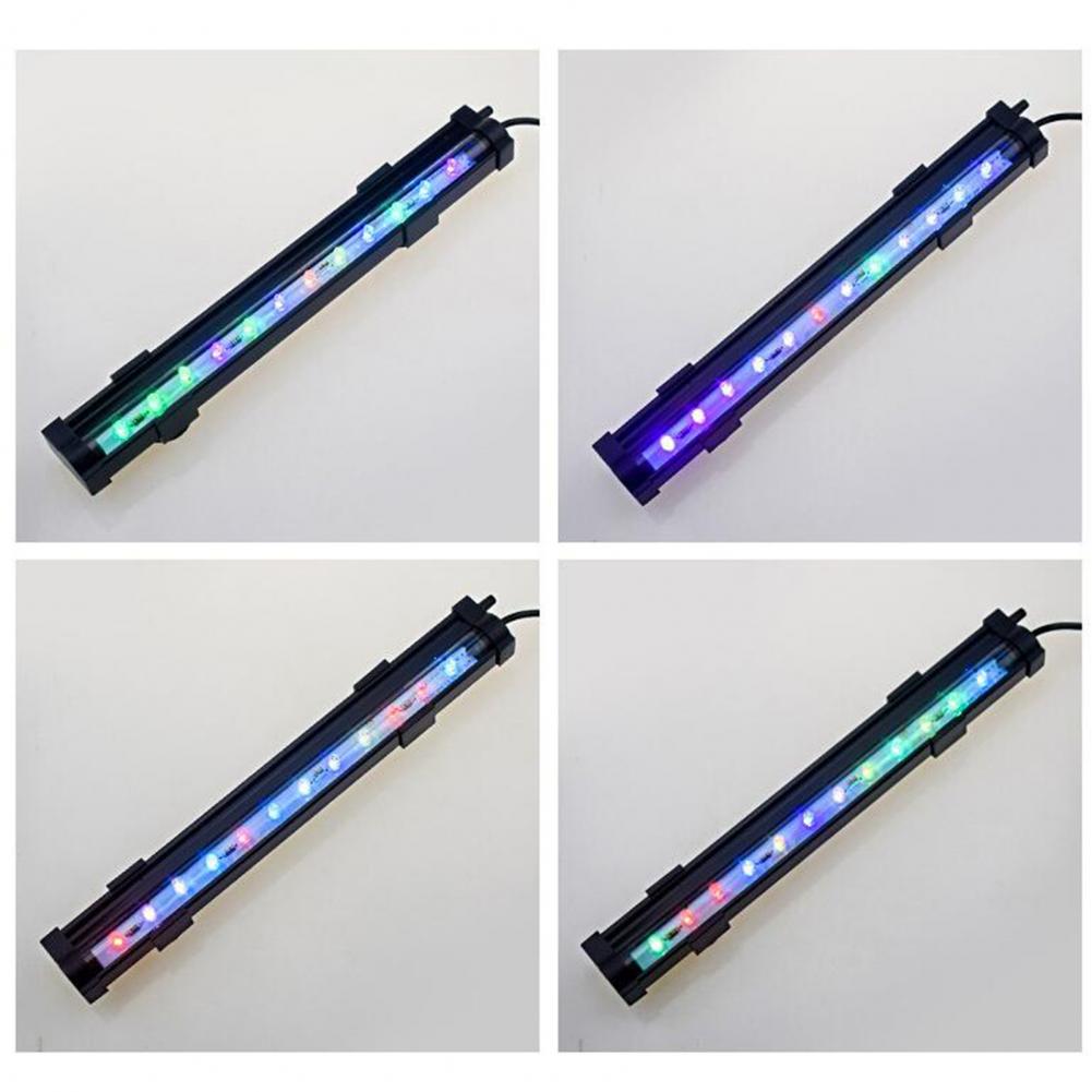 Fish Tank Lamp Colorful Increasing Oxygen Bubble Light Waterproof LED Decor Lamp for Aquarium